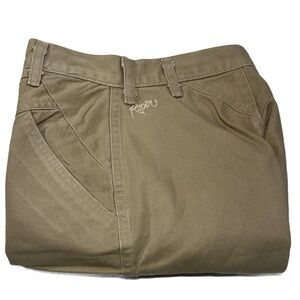 Rare Roper Vintage Bareback Rodeo Western Swing Khaki Denim Jeans Womens size 1